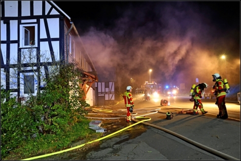 In einem Wohnhaus im Bad Laaspher Stadtteil Holzhausen kam es am Dienstagnachmittag zu einem Brand. 