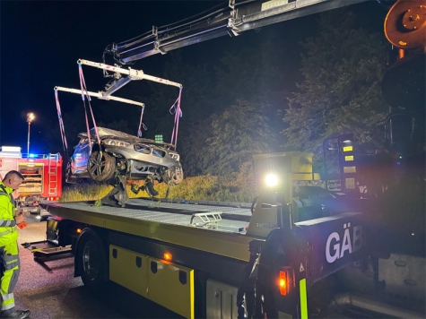 Am 28. Mai ereignete sich ein Alleinunfall auf der Bundesstraße 450 in Höhe der altern Kaserne.