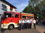 Der Geismarer Feuerwehr wurde am Donnerstag ein neues MLF übergeben.