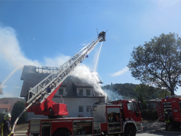 Ein Wohnhausbrand ereignete sich am Mittwoch in Marsberg.