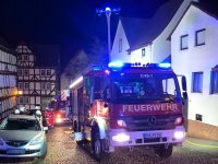 In der Steubergasse brannte am 2. Oktober 2026 ein Anbau hinter einem mehrgeschossigen Wohnhaus.
