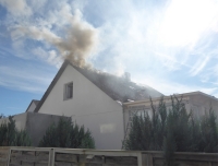In Nordshausen brannte am 10. Oktober der Dachstuhl eines Einfamilienhauses.