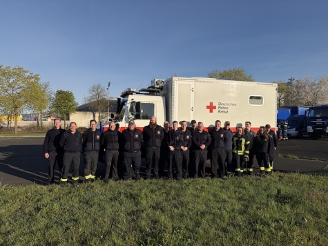 Der Katastrophenschutzzug aus Volkmarsen nahm an einer besonderen Ausbildung für Kraftfahrer teil.