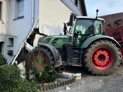 Ein ungewöhnlicher Unfall ereignete sich am 31. Juli 2024 in der Gemeinde Haina.