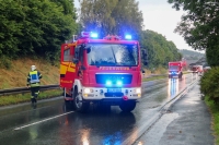 In Erndtebrück musste die Feuerwehr am Dienstag zu mehreren wetterbedingten Einsätzen ausrücken.