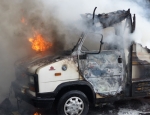 Ein Wohnmobil wurde am 3. April ein Raub der Flammen, Schadenshöhe etwa 1500 Euro.