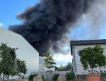 Am 21. Juni 2022 brannte eine Lagerhalle in Korbach vollständig ab.