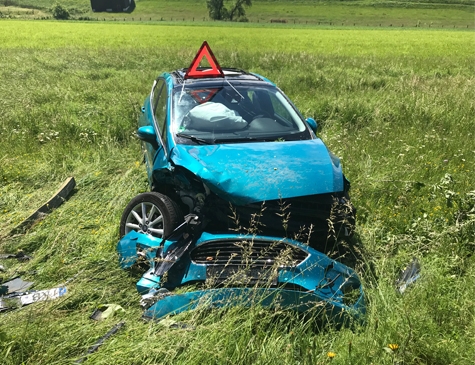 Am 11. Juni ereignete sich ein Unfall auf der L 3083 zwischen Lengefeld und Eppe