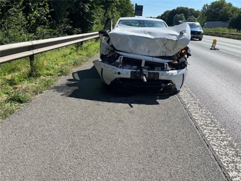 Auf der A 2 zwischen Bielefeld-Ost und Ostwestfalen/Lippe kam es am 10. Juli 2026 zu einem Auffahrunfall.