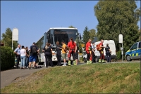 In Womelsdorf kam es aufgrund eines gescheiterten Abbiegevorgangs zu einer Schlägerei zwischen einem Busfahrer und einem Transporterfahrer. 