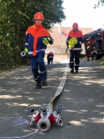 Die Jugendfeuerwehr aus Deifeld stellte ihr Können bei einer Vorführung unter Beweis.