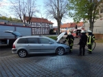 In Giflitz brannte am Samtagnachmittag ein Fahrzeug.