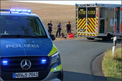 Zwischen Richstein und Arfeld kam es am Freitagabend zu einem Motorradunfall. Die Polizei lobte insbesondere zwei junge Ersthelfer. 