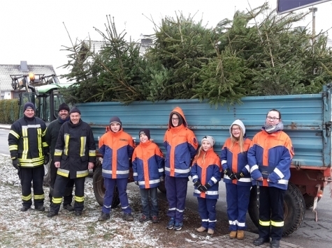 Vielerorts sammeln Jugendfeuerwehren im neuen Jahr ausgediente Weihnachtsbäume ein. Die Christbäume müssen abgeschmückt sein.