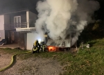 Fünf Roller wurden bei einem Garagenbrand in Brilon-Wald zerstört.