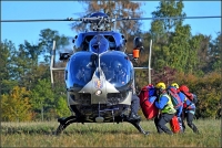Mit dem Hubschrauber wurden die Bergretter zum Einsatzort gebracht. 