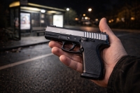 An der Haltestelle Liegnitzer Straße wurde ein Mann festgenommen, nachdem er dort mehrfach mit einer Waffe geschossen hatte.