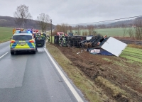 in schwerer Verkehrsunfall ereignete sich am frühen Nachmittag des 18. Februar 2023 auf der Bundesstraße 7 bei Westheim.