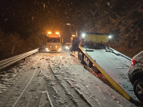 Am 9. Januar 2025 waren viele Fahrzeuge ohne ausreichende Winterbereifung im Landkreis unterwegs.