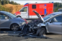Acht Menschen wurden bei dem Unfall in Cobbenrode bei Eslohe verletzt.