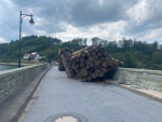 Ein Verkehrsunfall auf der Sperrmauer hat sich am 21. Juli 2023 ereignet.