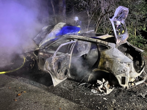 Am 6. September 2025 brannte bei Bad Driburg ein gestohlener Seat Cupra vollständig aus.