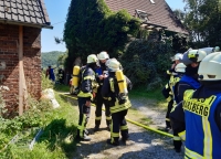Die Feuerwehren aus Marsberg, Obermarsberg, Westheim und Erlinghausen waren am 7. August im Einsatz.