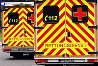 Unfall in Odershausen: Mit einem Rettungswagen musste am Montag ein Kind nach Kassel transportiert werden.
