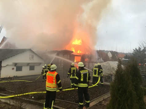 Am 1. Januar brannte eine Scheune in Ehringen 