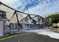 In Korbach ereignete sich am Dienstag ein Hallenbrand.