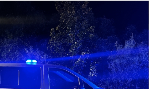 Mit einem Auto, das Blaulicht in der Heckscheibe hatte, versuchten die falschen Polizisten, einen jungen Mann zu betrügen.