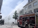 In einem Wohn- und Geschäftshaus in der Neustädter Straße brach am 24. Juli 2026 gegen 15 Uhr ein Feuer aus.