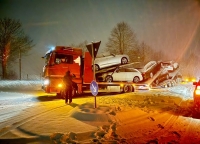 Am 17. Januar 2024 kam es im Landkreis Waldeck-Frankenberg zu Verkehrsbehinderungen durch Schneefall.