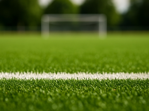 Auf einem Funcourt des Sportvereins wurde der Kunstrasen auf einer größeren Fläche zerstört.