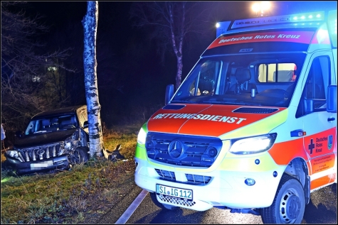 Die beiden Fahrzeuginsassen wurden vom Rettungsdienst versorgt und in ein Krankenhaus gebracht. 