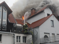 In der Westerbachstraße in Höxter brannte ein Gebäude.