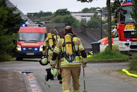 In Winteberg "Unterm Dumel" kam es am Mittwochmorgen zu einem Feuerwehreinsatz. Umsichtige Dachdecker hatten schlimmeres verhindert.