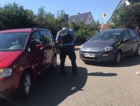 Polizeikräfte aus Bad Arolsen wurden am 9. August zu einem Verkehrsunfall nach Adorf alarmiert.