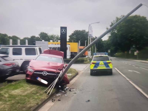 Am 16. August 2025 ereignete sich ein Unfall in der Frankenberger Landstraße.in Korbach 