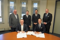 v.l.n.r.: Klaus Mast, Thomas Grosche, Lukas Kaufmann, Thomas Vogt, Dr. Matthias Zimmermann, Lars Röben