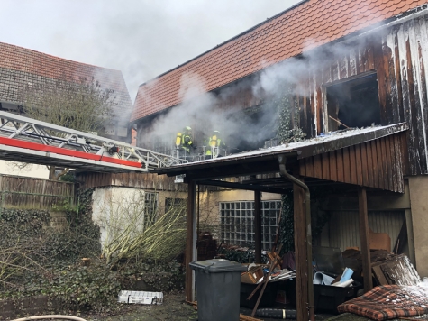 In Sachsenberg kam es am Dienstagmorgen zu einem Brand.