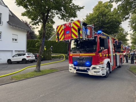 Am Nordring in Brilon geriet ein Wäschetrockner in einem Kellerbereich in Brand.
