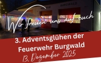 Die Feuerwehr Burgwald lädt am 3. Advent zum Adventsglühen am Gerätehaus ein.