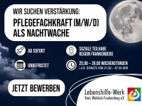 Lebenshilfe Kreis Waldeck-Frankenberg e.V. sucht Verstärkung für die Nacht