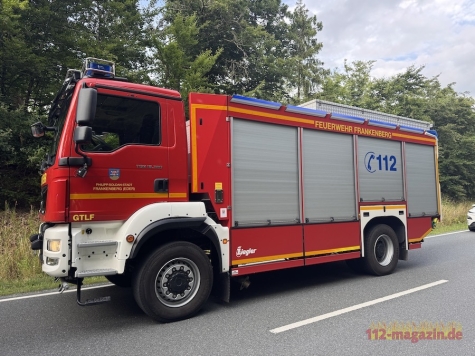 Die Feuerwehren Frankenberg und Röddenau rückten am 16. September 2026 zu einem gemeldeten Wohnungsbrand aus.