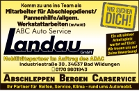 Bewerbungsaufruf von Auto Service Landau