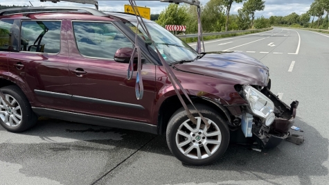 Im Kreuzungsbereich der Bundesstraßen 251 und 252 kam es am 7. Juni 2026 zu einem Unfall.