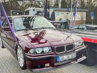 Wegen zahlreicher technischer Veränderungen und Mängel wurde dieser BMW in Kassel sichergestellt und abgeschleppt.
