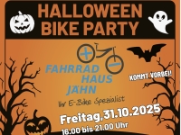 Am 31. Oktober 2025 verwandelt sich das Fahrradhaus Jähn in Thalitter zur Halloween Bike Sale Party mit starken Angeboten.