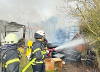 Am 20. März 2023 rückte die Feuerwehr Frankenberg zur Hengstfurt aus.